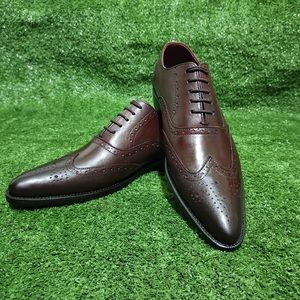 Bespoke Burgundy Women’s Oxford Lace Up Flats US Size 10